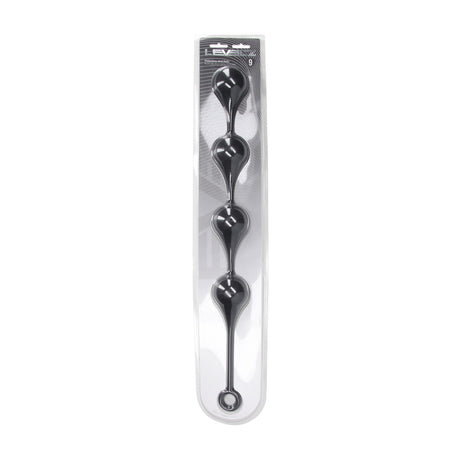 Analkette Wassertropfen Silikon XXL Schwarz 54,5 x Ø 6 cm