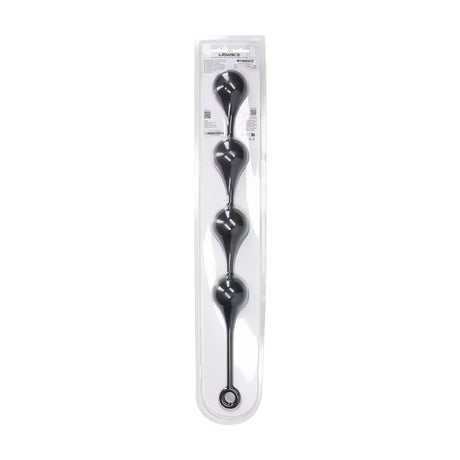 Analkette Wassertropfen Silikon XXL Schwarz 54,5 x Ø 6 cm