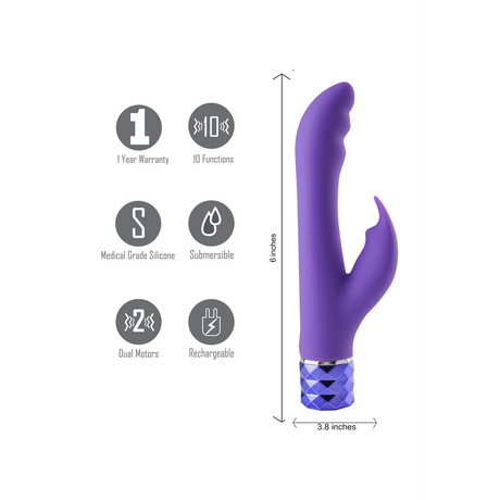 Vibrator Hailey Silikon Violett 9,7 x Ø 2,5 cm