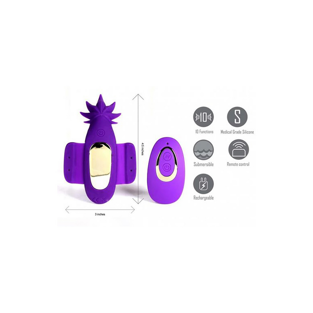 Dildo Sativa Silikon Violett 7,5 cm