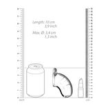 Peniskäfig Modell 15 mit Harnröhren-Dilator Durchsichtig 6,5 x Ø 4,2 cm