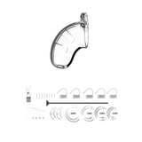 Peniskäfig Modell 15 mit Harnröhren-Dilator Durchsichtig 6,5 x Ø 4,2 cm