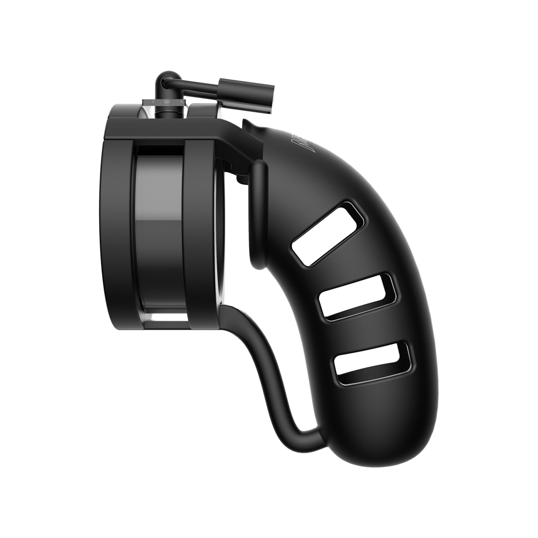 Peniskäfig Modell 19 mit Ballsplitter Schwarz 13 cm