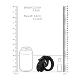 Peniskäfig Modell 23 Schwarz 6,7 x Ø 4,8 cm