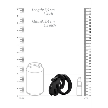 Peniskäfig Modell 23 Schwarz 6,7 x Ø 4,8 cm – Ansicht 7