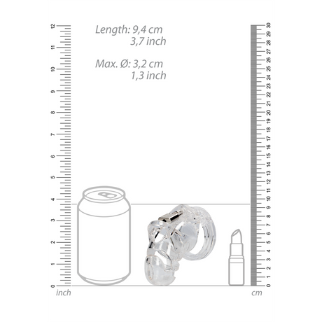 Peniskäfig Modell 25 Durchsichtig 8,7 x Ø 4,8 cm