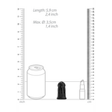 Peniskäfig Modell 27 Silikon ultraweich Schwarz 9,6 x Ø 5,4 cm