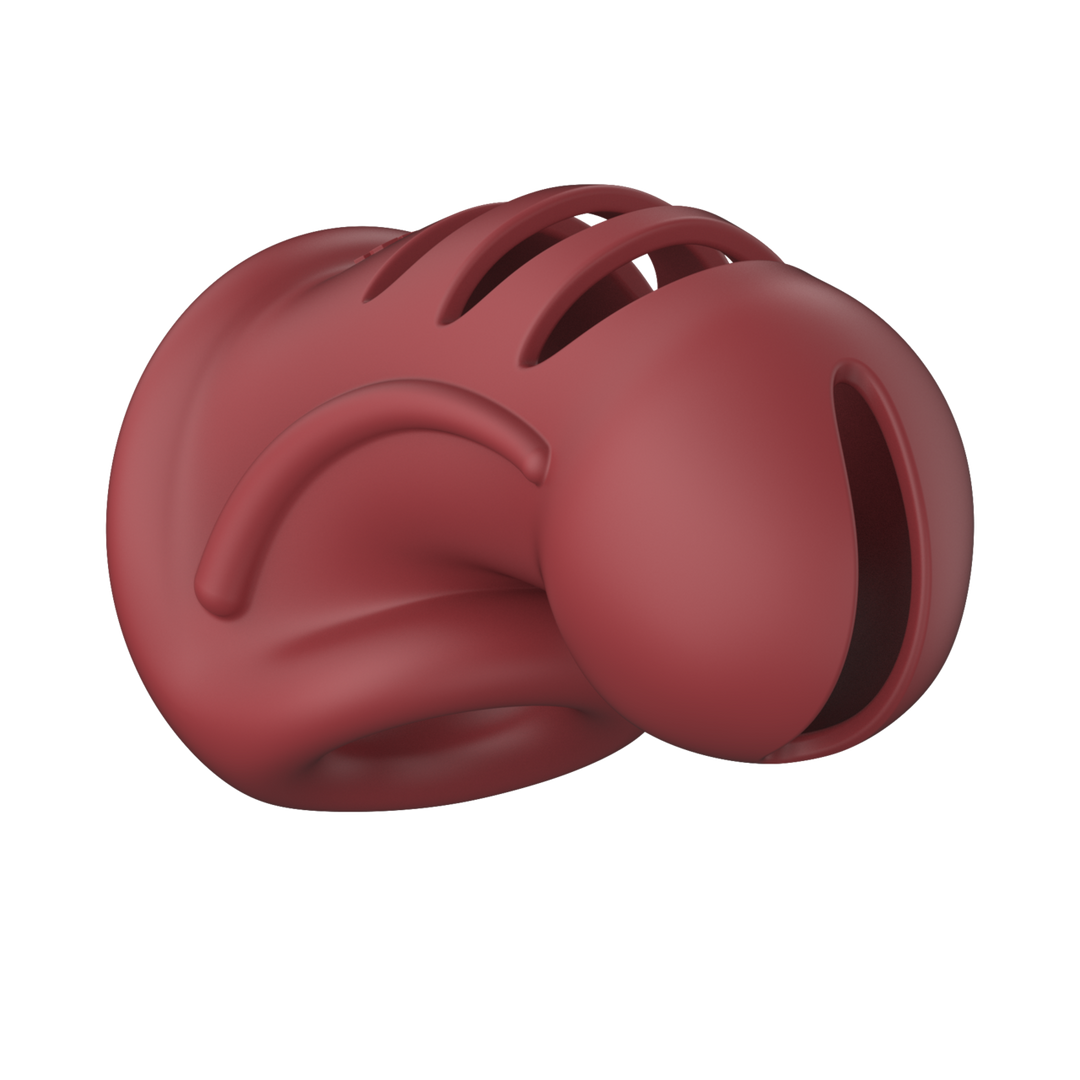 Peniskäfig Modell 28 Silikon ultraweich Rot 9,5 x Ø 5,3 cm