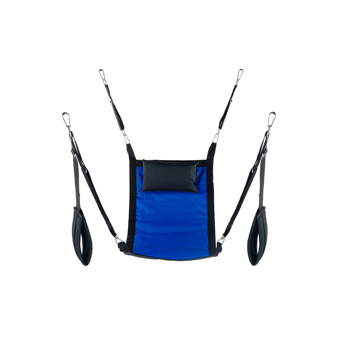 Sling Canvas rechteckig mit 4 Punkten Blau 108 cm