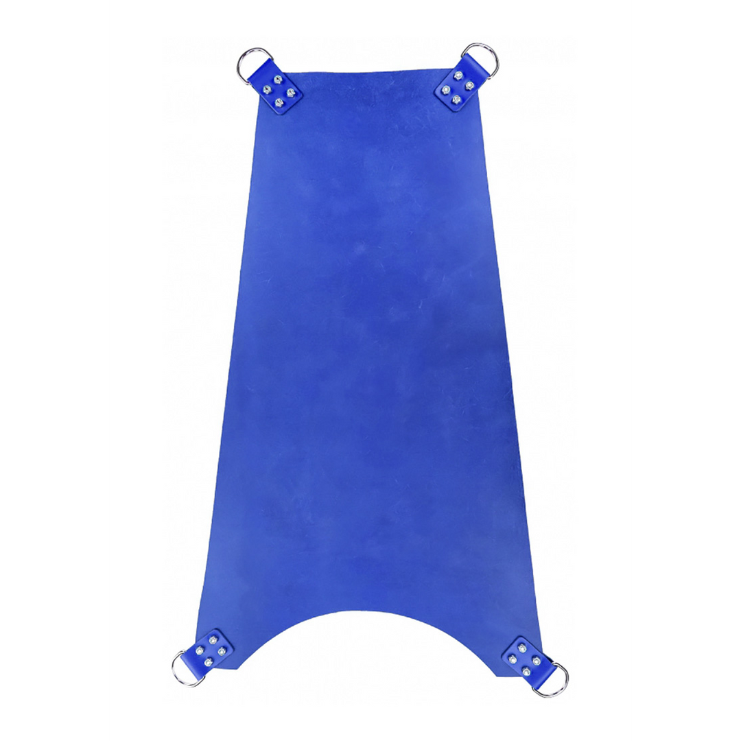 Sling Leder verstellbar mit 4 Punkten Blau 100 cm