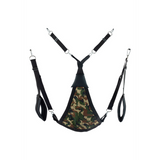 Sling Canvas dreieckig mit 3 oder 4 Punkten Blau 115 cm