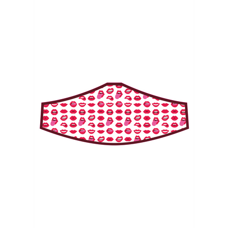 Maske Lippen-Design Rot 25 cm
