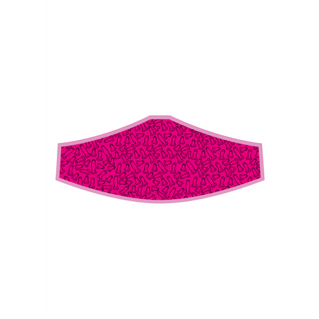 Maske Cocky Pink 25 cm