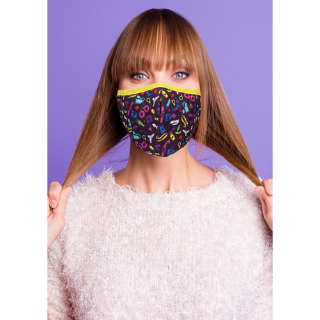 Maske Kinky Multicolor 25 cm