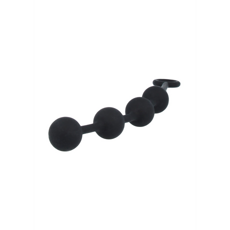 Analkette Excite Silikon Schwarz 17,5 x Ø 2,5 cm