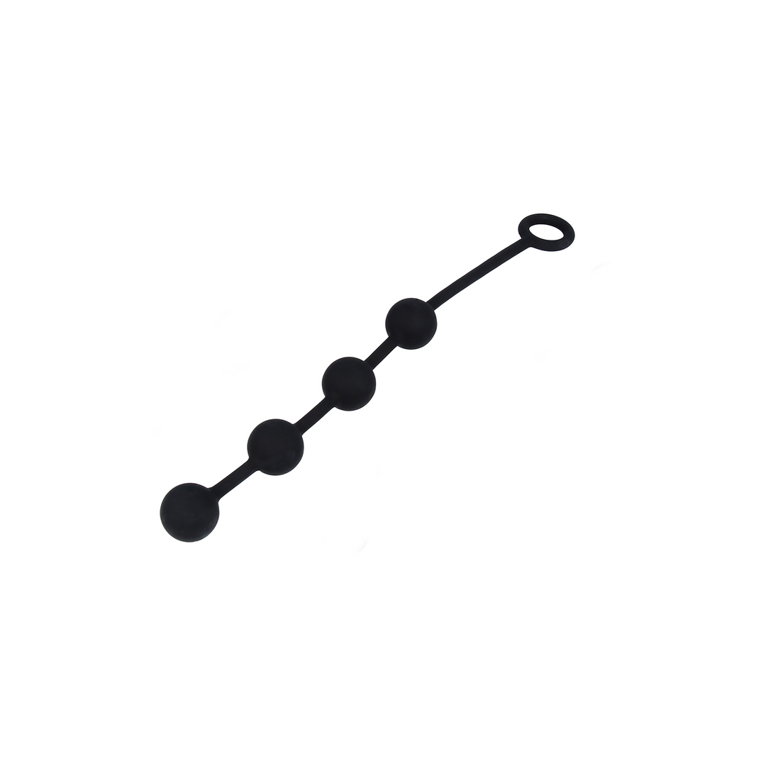 Analkette Excite Silikon Schwarz 17,5 x Ø 2,5 cm