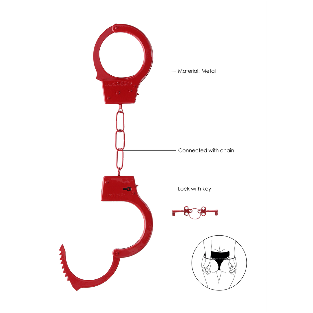 Handschellen für Anfänger Rot 6 cm
