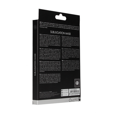 Maske Unterwerfung Schwarz 39,5 cm
