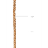 Bondage-Seil Shibari Braun 500 x Ø 0,8 cm
