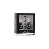 Nippelsauger-Set Schwarz 7 cm