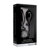 Analplug aufblasbar Silikon Schwarz 12,2 x Ø 5,2 cm