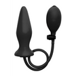 Analplug Ouch aufblasbar aus Silikon Schwarz 12,2 x Ø 5,2 cm