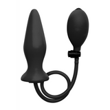 Analplug aufblasbar Silikon Schwarz 12,2 x Ø 5,2 cm