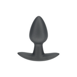 Analplug Silikon glatt Gun Metal