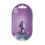Analplug Silikon glatt Gun Metal
