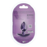 Analplug Silikon glatt Gun Metal