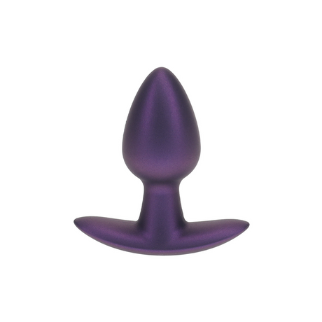 Analplug Silikon glatt Gun Metal