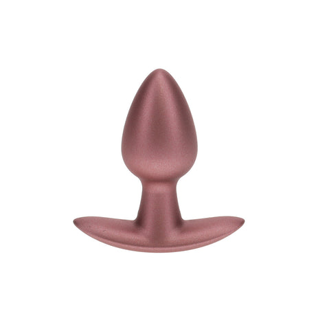 Analplug Silikon glatt Gun Metal