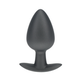 Analplug Silikon glatt Gun Metal Modell 3