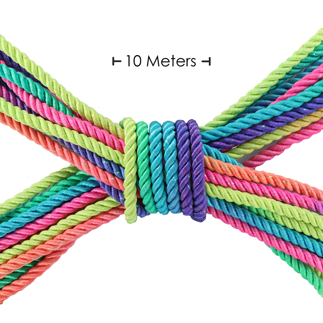 Bondage-Seil Polyester Schwarz