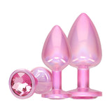 Analplug-Set Paris Metall Pink 3,4 x Ø 3,4 cm