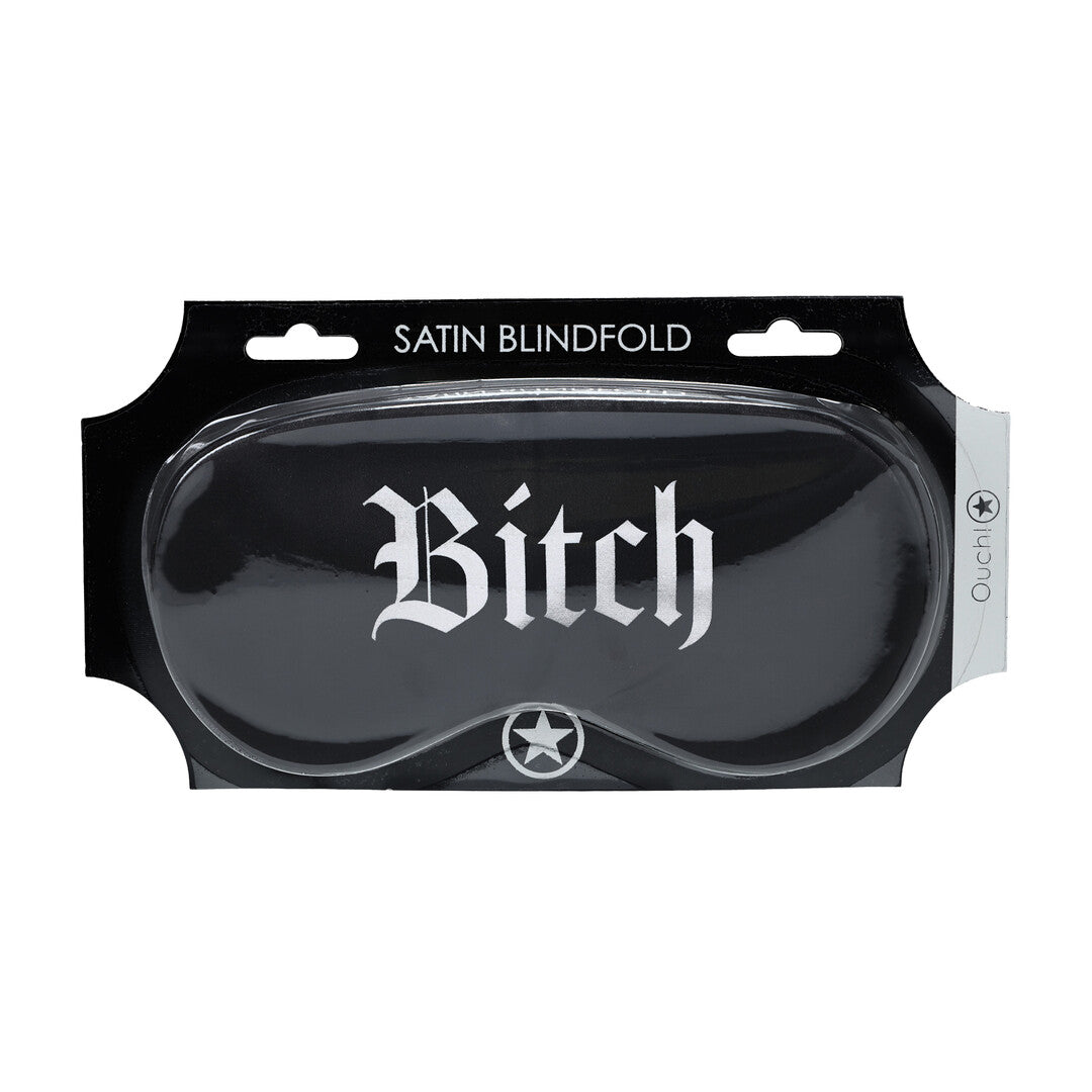 Satinmaske Bitch Schwarz 20,5 cm
