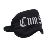 Satinmaske Cum Slut Schwarz 20,5 cm