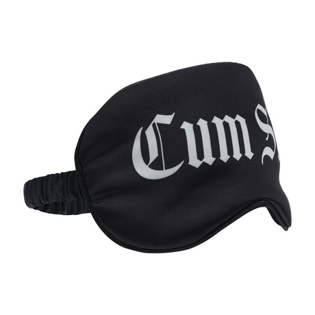 Satinmaske Cum Slut Schwarz 20,5 cm