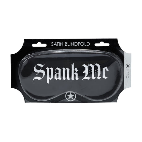 Satinmaske Spank Me Schwarz 20,5 cm