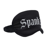 Satinmaske Spank Me Schwarz 20,5 cm