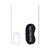 Satinmaske Suck Don't Bite Schwarz 20,5 cm