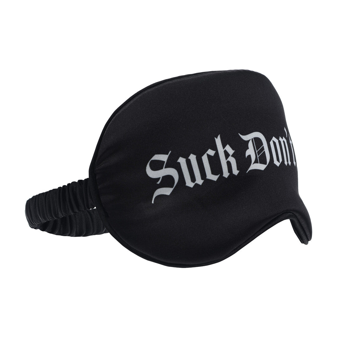 Satinmaske Suck Don't Bite Schwarz 20,5 cm