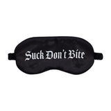 Satinmaske Suck Don't Bite Schwarz 20,5 cm