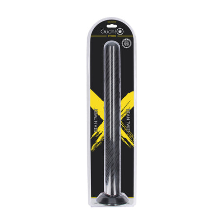 Analplug Titan Twist Schwarz 48 x Ø 5 cm