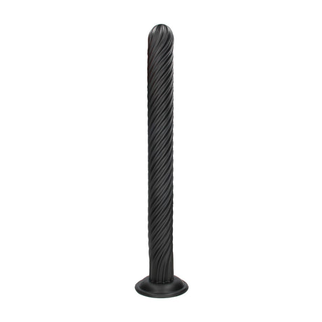 Analplug Titan Twist Schwarz 48 x Ø 5 cm
