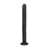 Analplug Titan Twist Schwarz 48 x Ø 5 cm