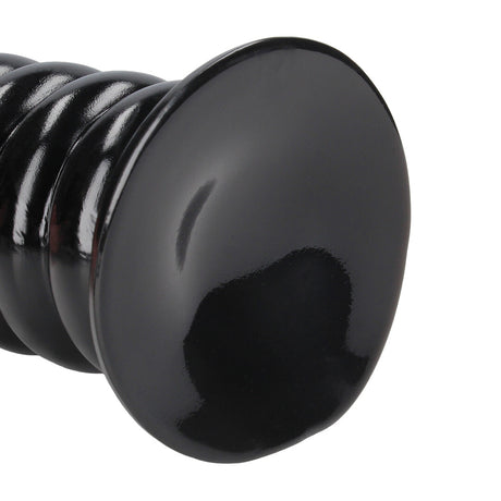 Analplug Spiral Force Schwarz 23,5 x Ø 7,5 cm