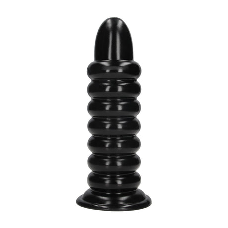 Analplug Spiral Force Schwarz 23,5 x Ø 7,5 cm