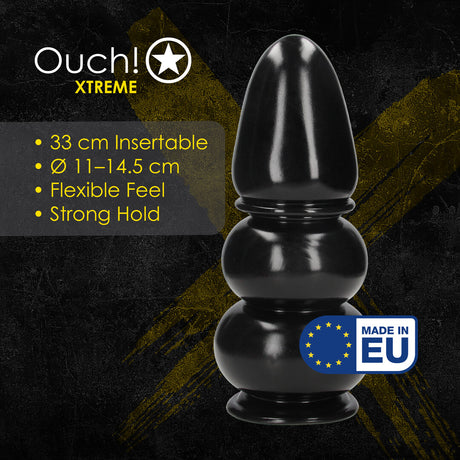 Analplug Ultra Collosus Schwarz 33 x Ø 14,5 cm
