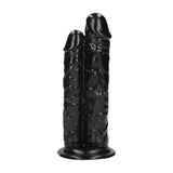 Doppeldildo Double Titan realistisch Schwarz 24,5 x Ø 8,9 cm